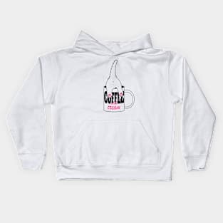 cat coffee Kids Hoodie